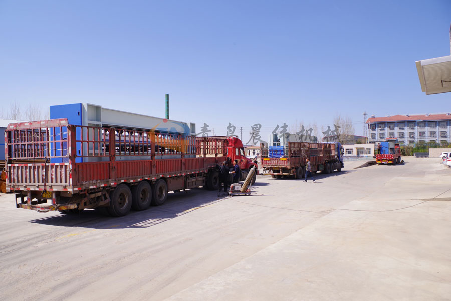 土工布设备生产线发货